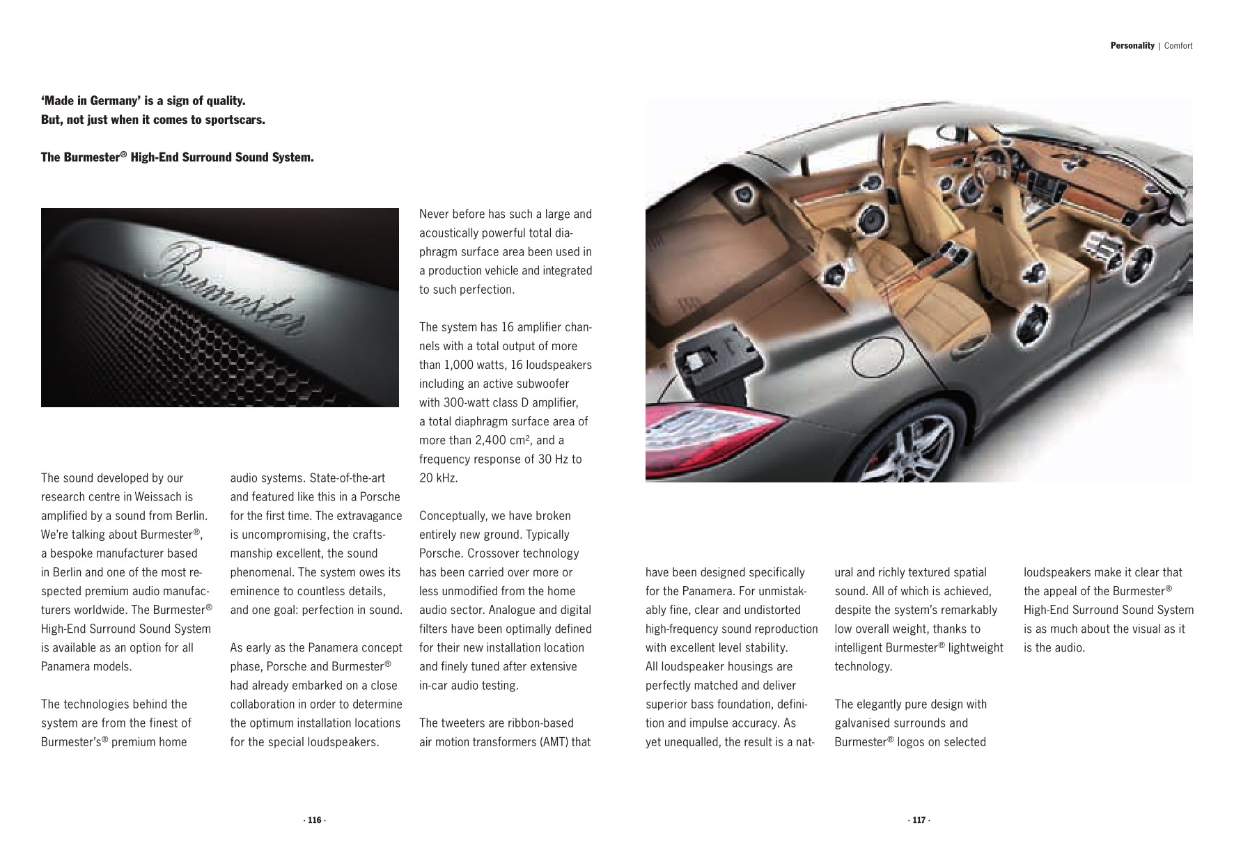 2010 Porsche Panamera Brochure Page 37
